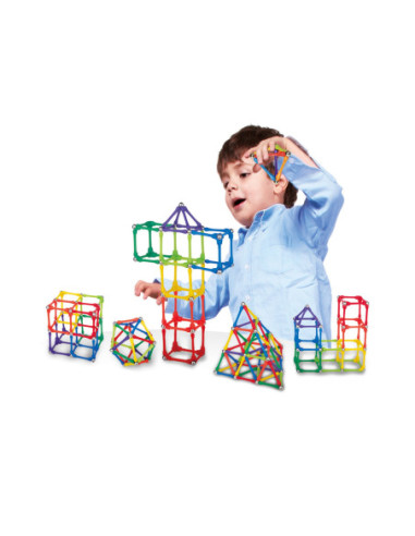 WOOPIE Klocki Magnetyczne Konstrukcyjne Układanka Kreatywna 70 el.