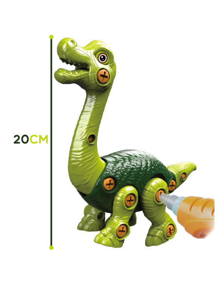 WOOPIE Dinozaur do Skręcania Zestaw Konstrukcyjny + Wiertarka 31 el.