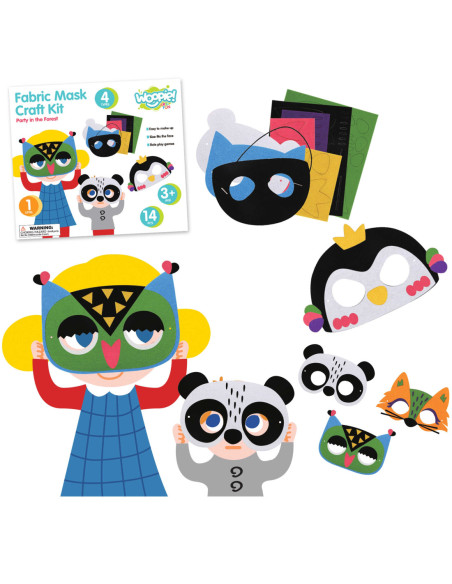 WOOPIE ART&FUN Zestaw Kreatywny Plastyczny Fabryka Masek Party w Lesie