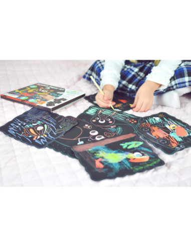 WOOPIE ART&FUN Zestaw Kreatywny Wydrapywanki dla Dzieci 7 el.