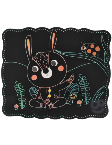 WOOPIE ART&FUN Zestaw Kreatywny Wydrapywanki dla Dzieci 7 el.