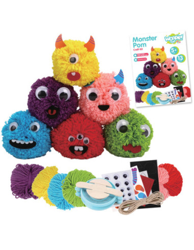 WOOPIE ART&FUN Zestaw Kreatywny Zrób Potworka Monster Pom