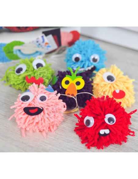 WOOPIE ART&FUN Zestaw Kreatywny Zrób Potworka Monster Pom