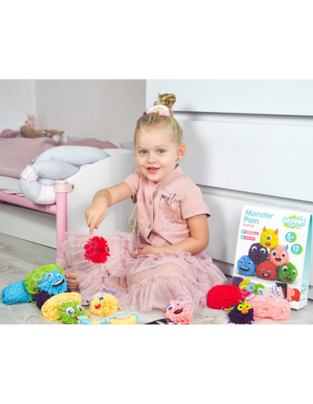 WOOPIE ART&FUN Zestaw Kreatywny Zrób Potworka Monster Pom