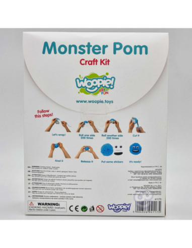 WOOPIE ART&FUN Zestaw Kreatywny Zrób Potworka Monster Pom