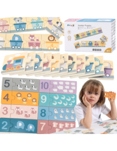 VIGA PolarB Drewniane Puzzle Numeryczne