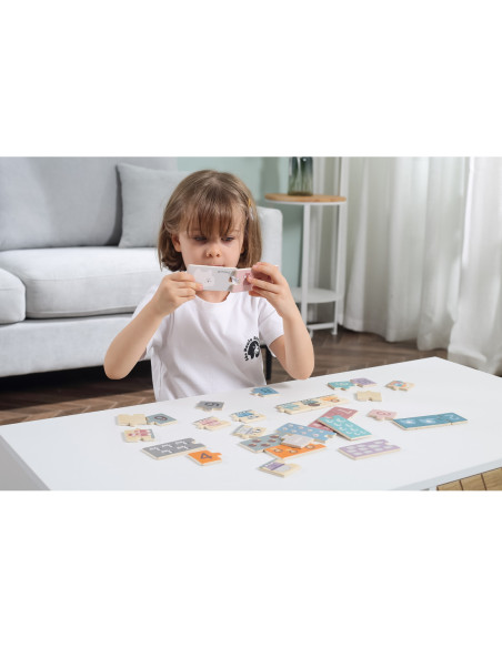 VIGA PolarB Drewniane Puzzle Numeryczne