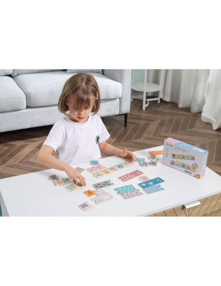 VIGA PolarB Drewniane Puzzle Numeryczne