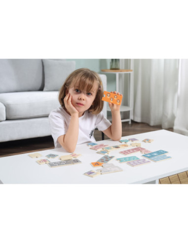 VIGA PolarB Drewniane Puzzle Numeryczne