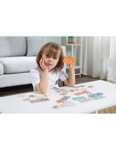 VIGA PolarB Drewniane Puzzle Numeryczne