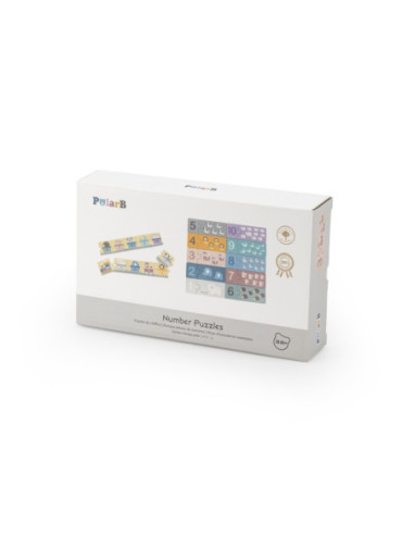 VIGA PolarB Drewniane Puzzle Numeryczne