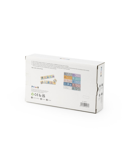 VIGA PolarB Drewniane Puzzle Numeryczne