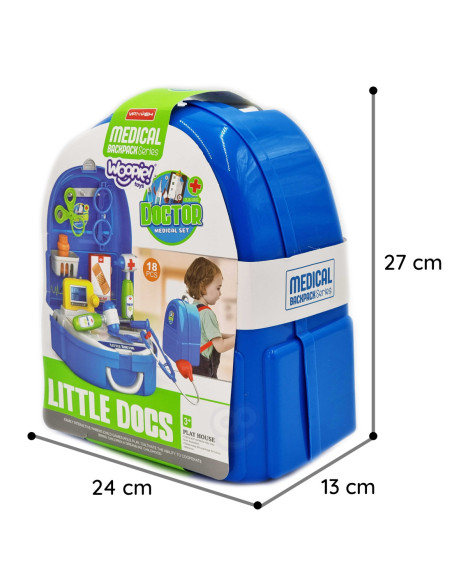 WOOPIE Zestaw Małego Lekarza w Plecaku 20 el.
