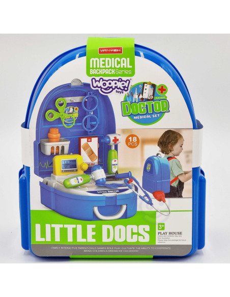 WOOPIE Zestaw Małego Lekarza w Plecaku 20 el.