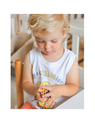 TOOKY TOY Drewniane Zwierzęta z Farmy do Nawlekania Na Sznurek