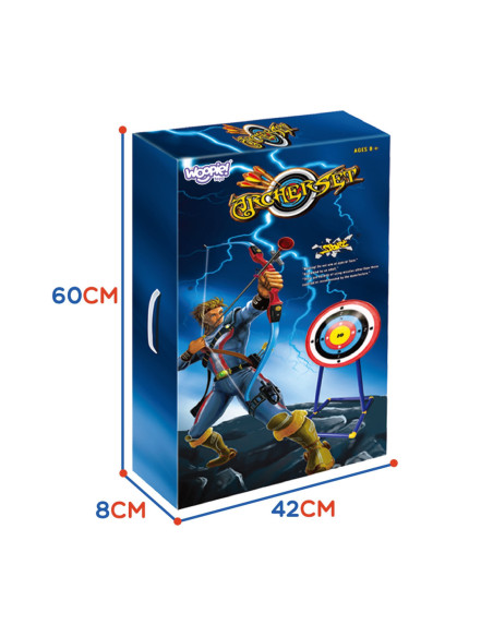 WOOPIE Zestaw Małego Łucznika Łuk Strzały Tarcza  12el.