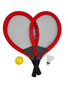 Teniso ir badmintono rinkinys su WOOPIE raketėmis - sportinis žaislas 2