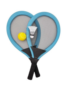 WOOPIE Didelės raketėlės tenisui badmintonui vaikams + kamuoliukas 2