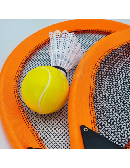 WOOPIE Rakietki do Tenisa Badminton dla Dzieci Zestaw + Piłka Lotka