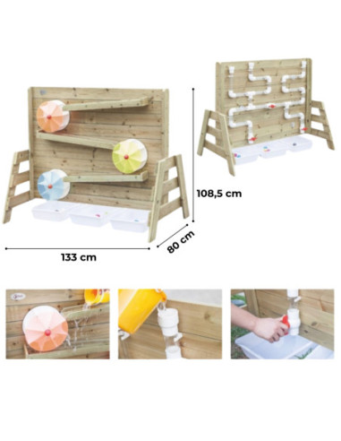 CLASSIC WORDL Drewniana  Ściana Zabawa Wodą