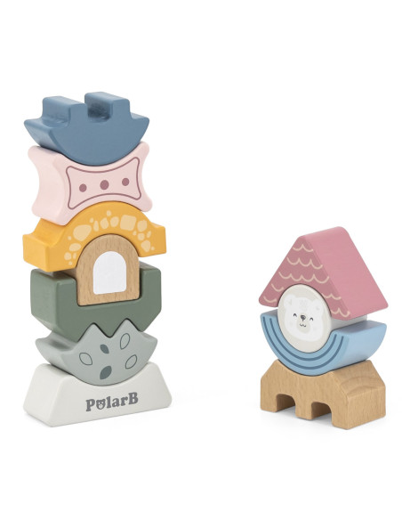 VIGA PolarB Drewniana Układanka Wieża