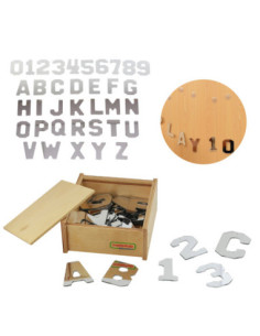 MASTERKIDZ Dwustronne Akrylowe Lustra Litery Liczby Alfabet