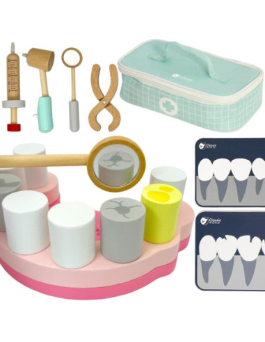 CLASSIC WORLD Zestaw małego dentysty walizka lekarza