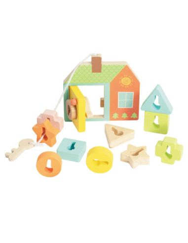 CLASSIC WORLD Drewniane Klocki do Nawlekania