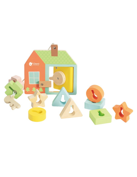 CLASSIC WORLD Drewniane Klocki do Nawlekania