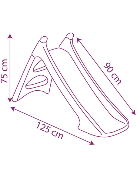 SMOBY Zjeżdżalnia XS Kraina Lodu Ślizg Wodny 90cm Frozen