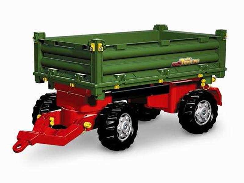 Rolly Toys rollyTrailer Przyczepa Rolly Multi dwuosiowa zielona