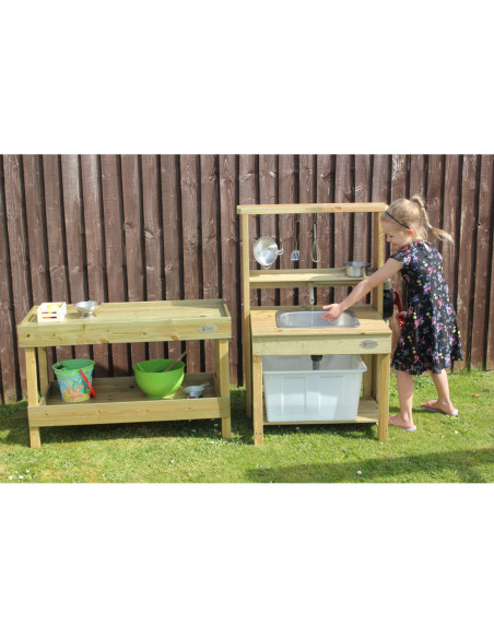 CLASSIC WORLD EDU Drewniany Blat Kuchenny Szafka na Akcesoria Kuchenne Plac Zabaw