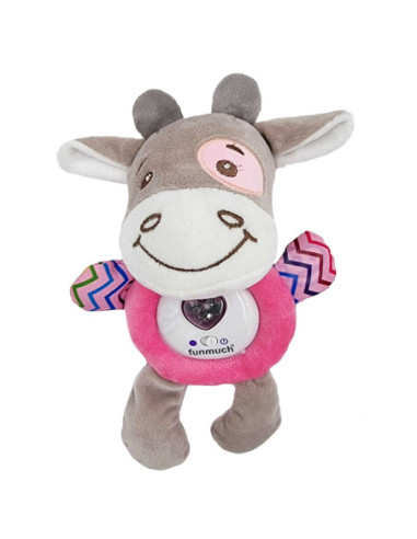 WOOPIE Interaktywny Pluszak Przytulanka dla Niemowląt Światło Dźwięk Byk Usypiacz