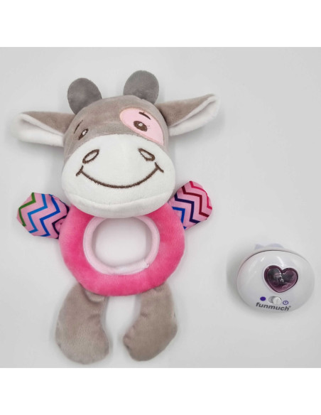 WOOPIE Interaktywny Pluszak Przytulanka dla Niemowląt Światło Dźwięk Byk Usypiacz