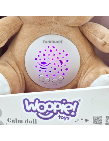 WOOPIE Przytulanka Usypiacz Projektor 2w1 Miś - 10 Kołysanek