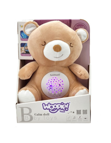 WOOPIE Przytulanka Usypiacz Projektor 2w1 Miś - 10 Kołysanek