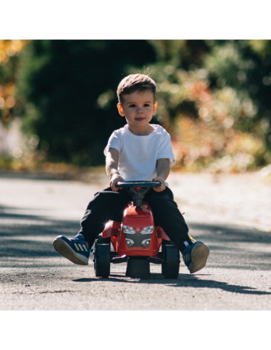 FALK Traktorek Baby Massey Ferguson Czerwony z Przyczepką + akc. Od 12 Miesięcy