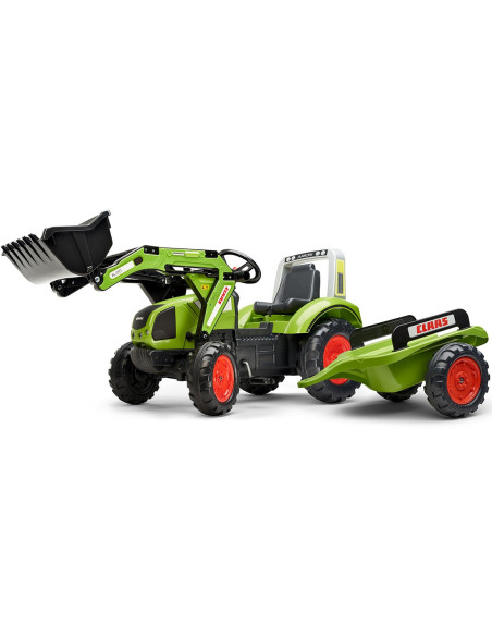 Claas Arion 430 Traktor na pedały z łyżką i przyczepką 1040AM Zielony FALK