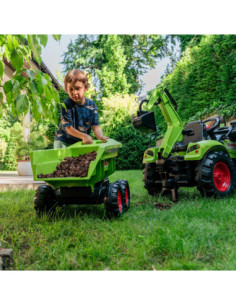 FALK Traktor Claas mit Bagger und Anhänger 3-7 Jahre 2