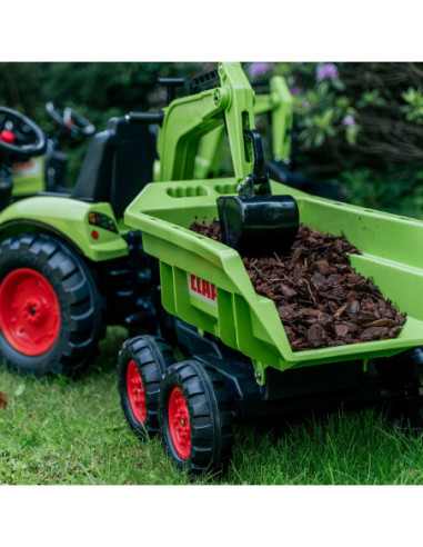 FALK Traktor CLAAS ARION z Przyczepą Maxi i Łyżką