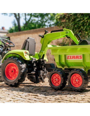 FALK Traktor CLAAS ARION z Przyczepą Maxi i Łyżką