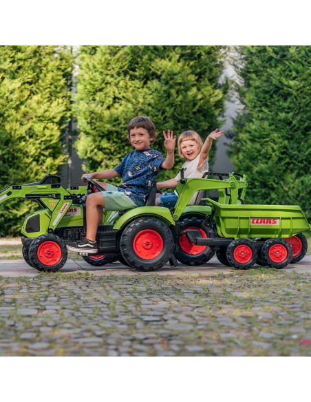 FALK Traktor CLAAS ARION z Przyczepą Maxi i Łyżką