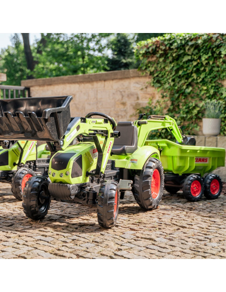 FALK Traktor CLAAS ARION z Przyczepą Maxi i Łyżką