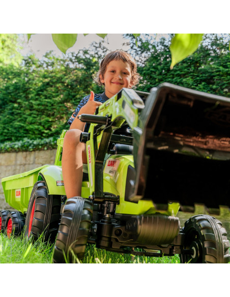 FALK Traktor CLAAS ARION z Przyczepą Maxi i Łyżką