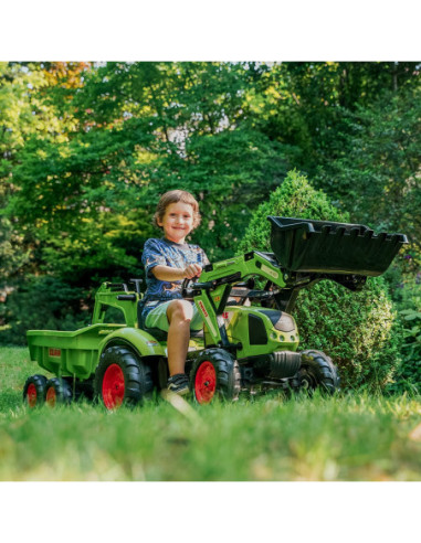 FALK Traktor CLAAS ARION z Przyczepą Maxi i Łyżką