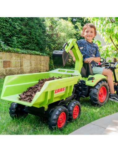 FALK Traktor CLAAS ARION z Przyczepą Maxi i Łyżką