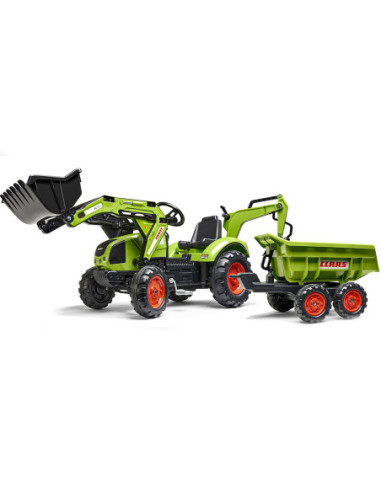 FALK Traktor CLAAS ARION z Przyczepą Maxi i Łyżką