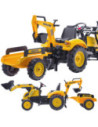 FALK Traktor na Pedały Koparka KOMATSU Łyżka + Przyczepa od 2 lat