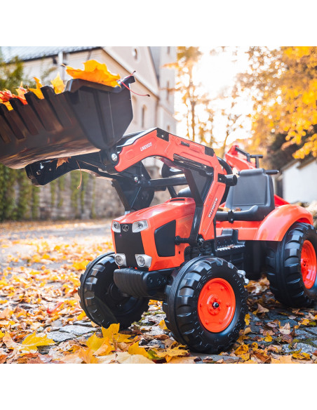 FALK Traktor z Przyczepą Maxi i Łyżką KUBOTA