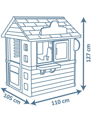SMOBY Domek Ogrodowy Lodziarnia Sweety Corner